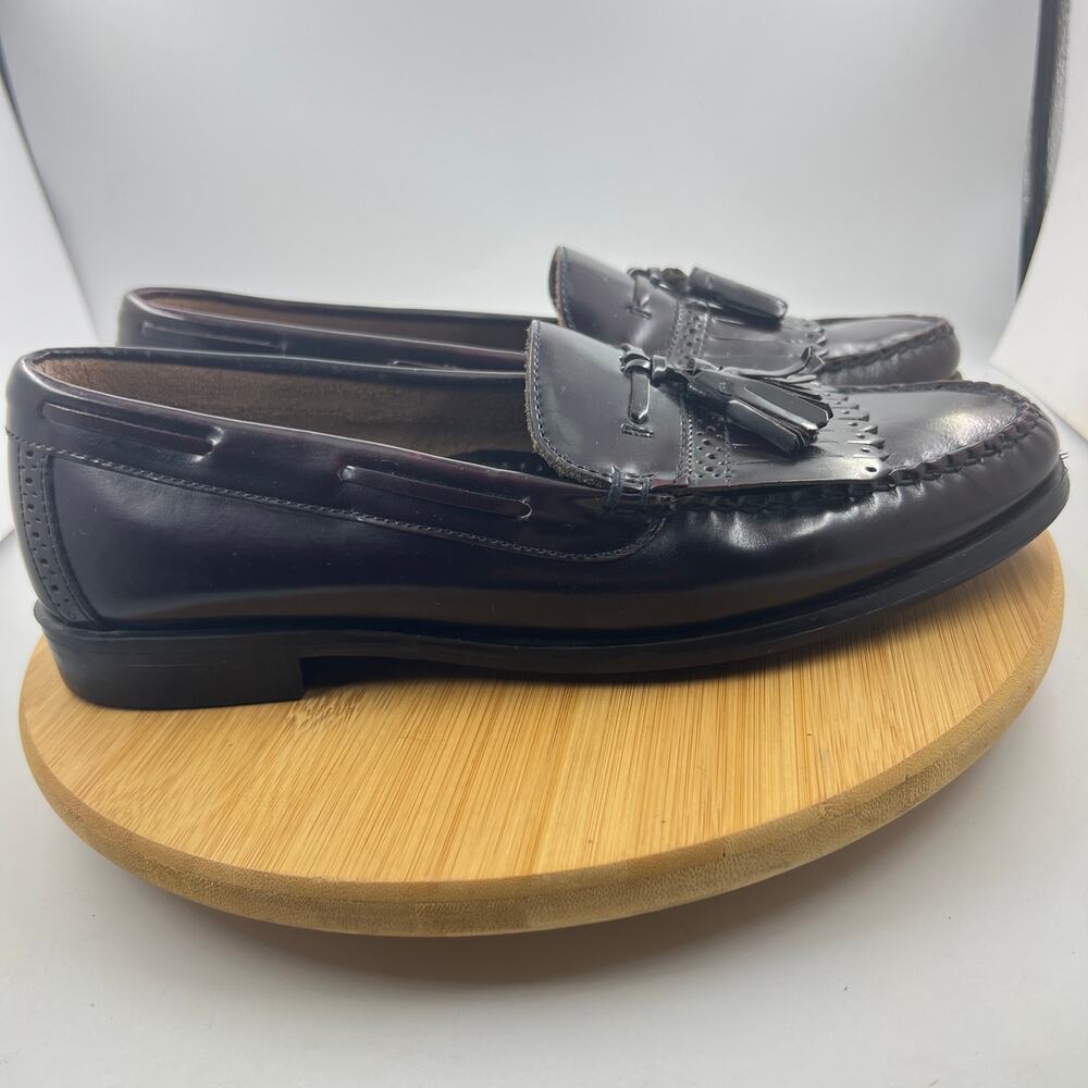 G.H. Bass Brompton Weejuns Men's Size 10 Leather Tassel Loafer Kiltie Fringe
